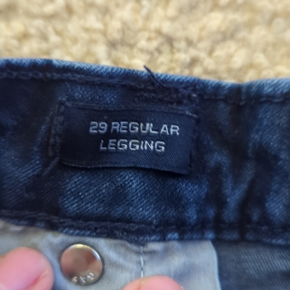 Gap Women's  Regular Legging Dark Wash Denim Jeans Size 29 - Picture 8 of 9